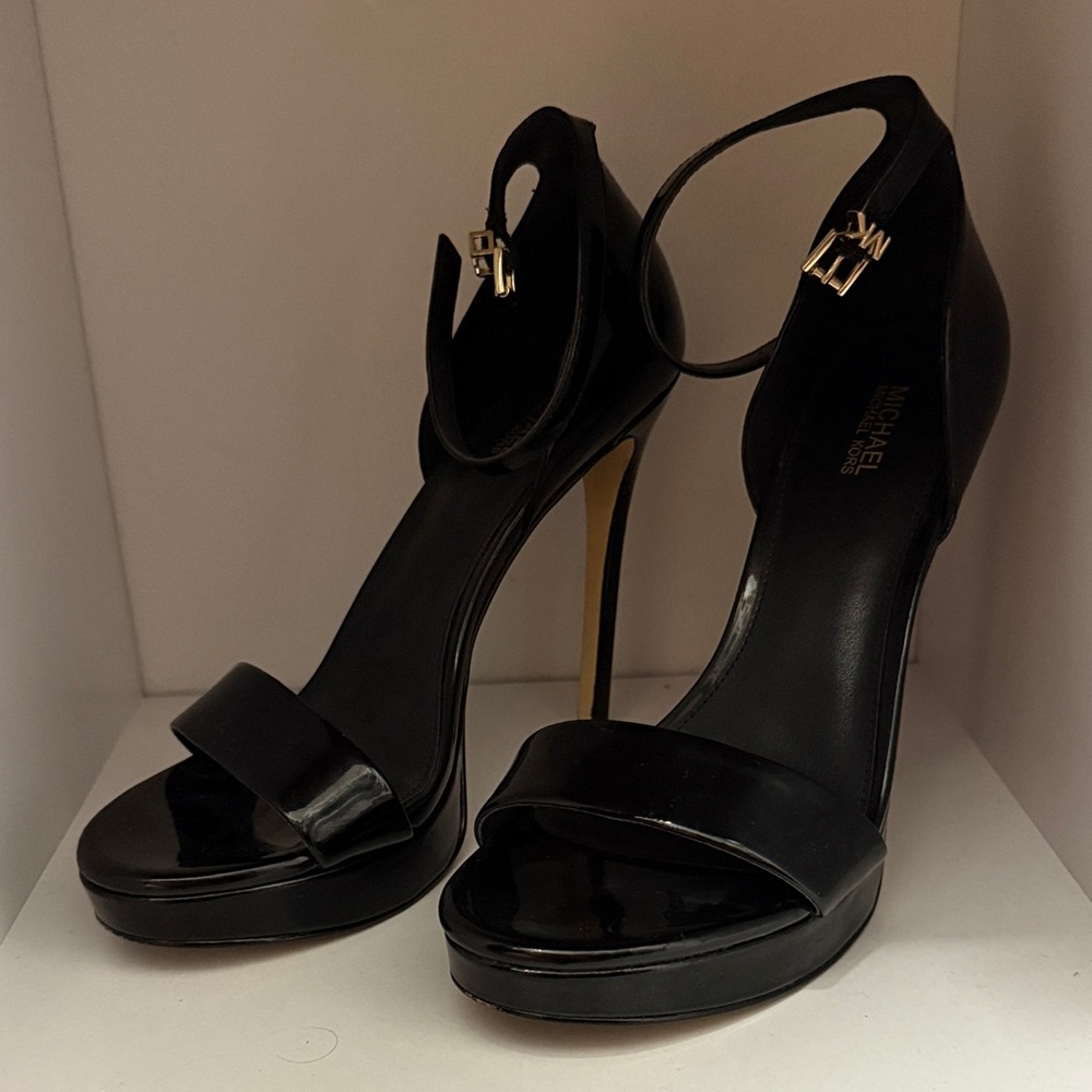 Michael Kors Black Strappy Heels